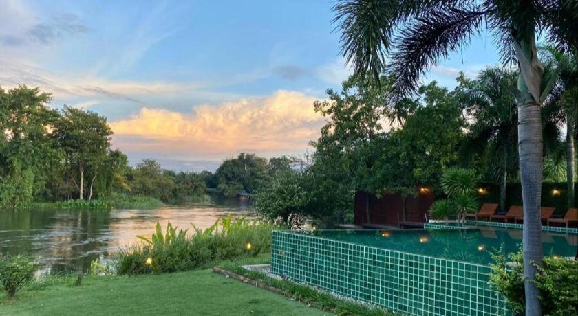 Ruen Maihom Riverside Cottage Kanchanaburi Exterior foto